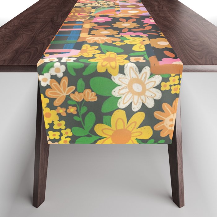 Hippie patchwork Table Runner Gallery Image 1