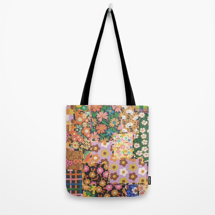 Hippie patchwork Tote Bag Gallery Image 2