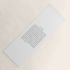 St. Therese Quote, May Today There be Peace, Yoga Mat Gallery Image 1