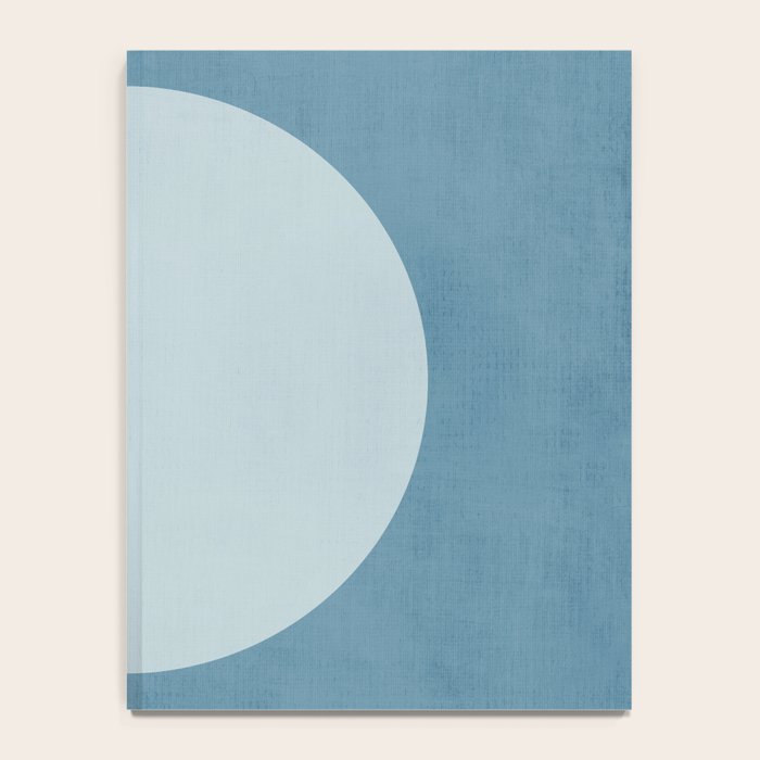 Deep Blue Geometric Moon Artwork Notebook Gallery Image 4