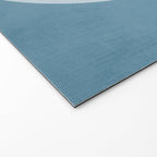 Deep Blue Geometric Moon Artwork Welcome Mat Gallery Image 2