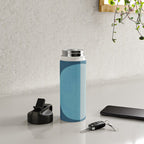 Deep Blue Geometric Moon Artwork Water Bottle Gallery Image 4