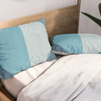 Deep Blue Geometric Moon Artwork Pillow Sham Gallery Image 2