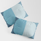 Deep Blue Geometric Moon Artwork Pillow Sham Gallery Image 3