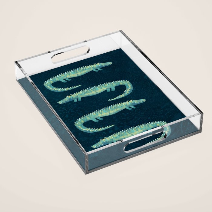 Alligator - or maybe Crocodile Acrylic Tray Gallery Image 1