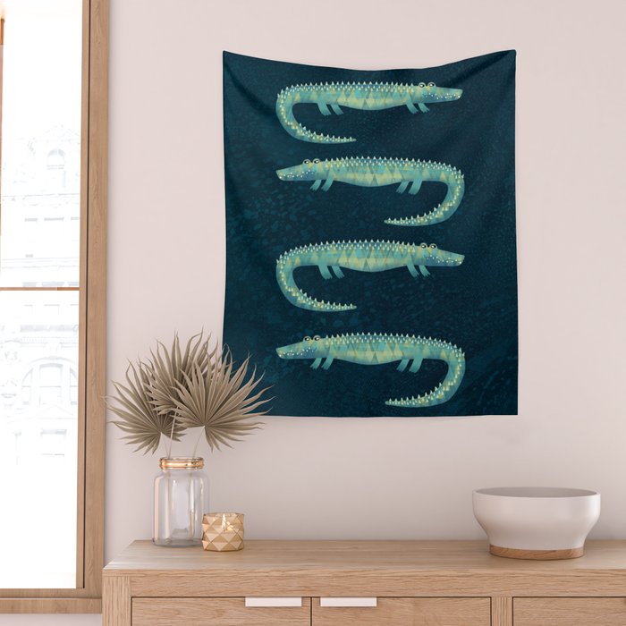 Alligator - or maybe Crocodile Wall Tapestry Gallery Image 2