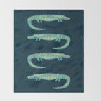 Alligator - or maybe Crocodile Throw Blanket Gallery Image 2