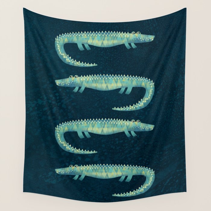 Alligator - or maybe Crocodile Wall Tapestry Gallery Image 4