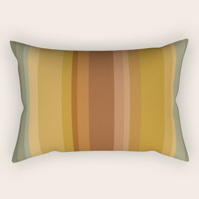 Retro Stripes XIII Rectangular Pillow Gallery Image 1