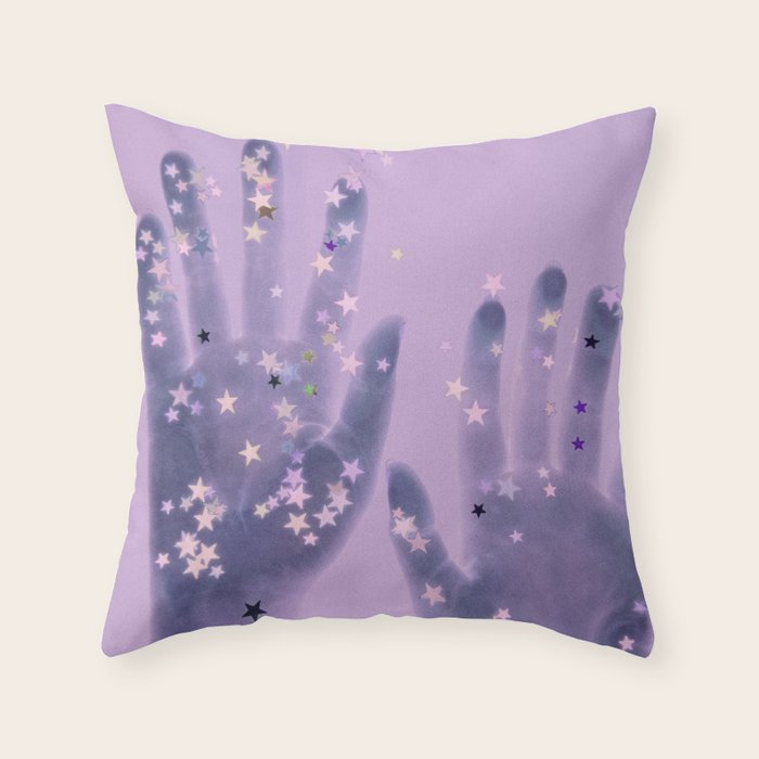Cosmic Touch Throw Pillow Gallery Image 1