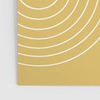 Minimal Line Curvature LXXIII Sunshine Yellow Mid Century Modern Arch Abstract Poster Gallery Image 3