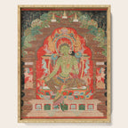 Green Tara 13th Century Tibetan Art Serving Tray Gallery Image 1