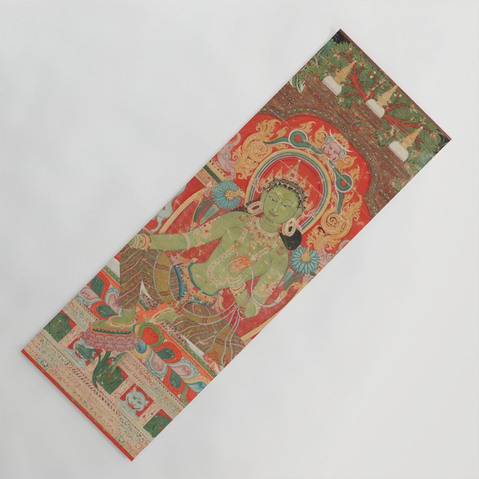 Green Tara 13th Century Tibetan Art Yoga Mat Gallery Image 1