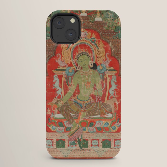 Green Tara 13th Century Tibetan Art iPhone Case Gallery Image 26