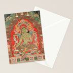 Green Tara 13th Century Tibetan Art Stationery Card Gallery Image 2