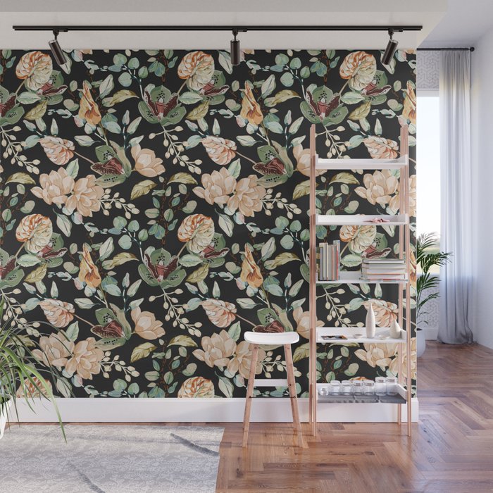 Lush colorful exotic garden C Wall Mural Gallery Image 1