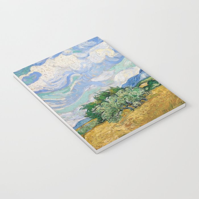 Wheat Field with Cypresses by Vincent van Gogh Notebook Gallery Image 3