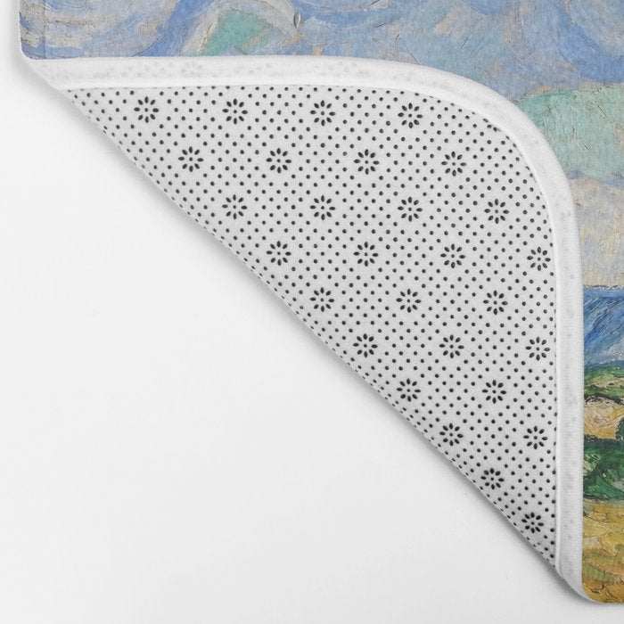 Wheat Field with Cypresses by Vincent van Gogh Bath Mat Gallery Image 2