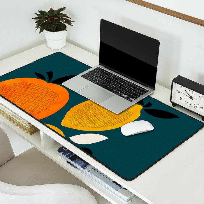 Retro Fruits minimal 2 Desk Mat Gallery Image 2