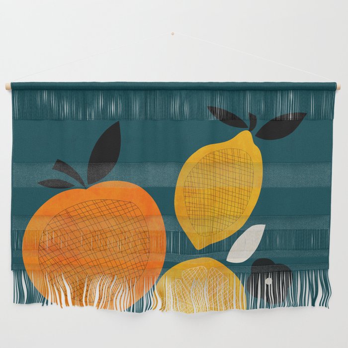 Retro Fruits minimal 2 Wall Hanging Gallery Image 1