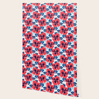 Tropical hibiscus summer flower art pattern Wallpaper Gallery Image 2