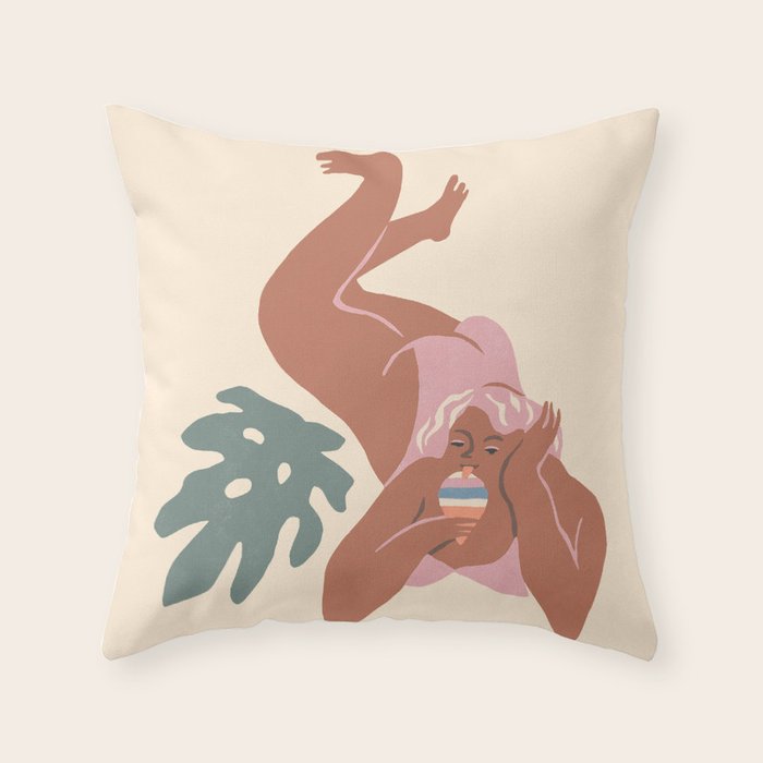 Shaved Ice Throw Pillow Gallery Image 1