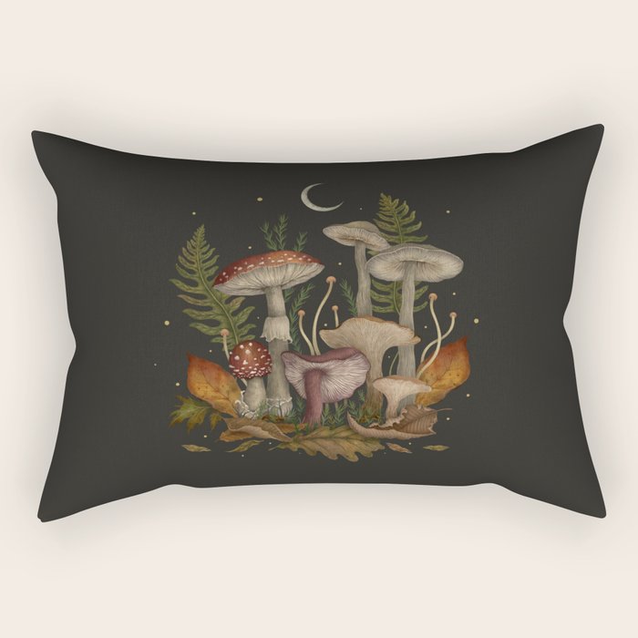 Autumn Mushrooms Rectangular Pillow Gallery Image 2