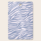 Blue Zebra Animal Print Cutting Board Gallery Image 1
