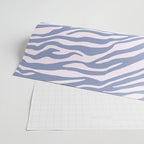 Blue Zebra Animal Print Wrapping Paper Gallery Image 2