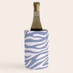 Blue Zebra Animal Print Wine Chiller Gallery Image 1