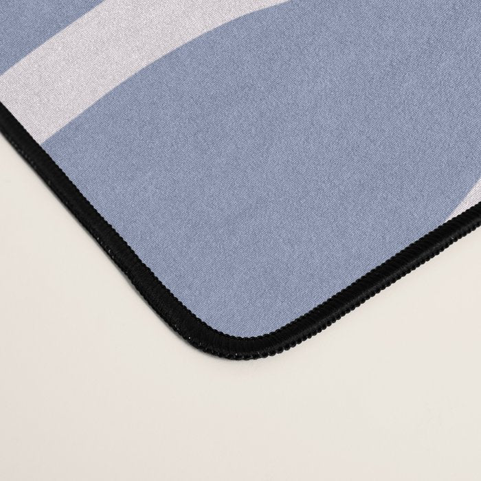 Blue Zebra Animal Print Desk Mat Gallery Image 4