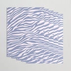 Blue Zebra Animal Print Wrapping Paper Gallery Image 3