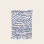 Blue Zebra Animal Print Wall Hanging Gallery Image 1