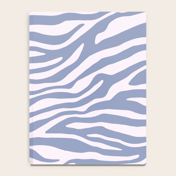 Blue Zebra Animal Print Notebook Gallery Image 4