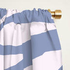 Blue Zebra Animal Print Window Curtain Gallery Image 2