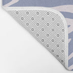 Blue Zebra Animal Print Bath Mat Gallery Image 2