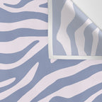 Blue Zebra Animal Print Wall Tapestry Gallery Image 3