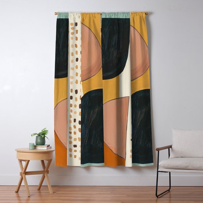Abstract Shape Study Window Curtain Gallery Image 1