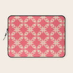 Florals In Coral Laptop Sleeve Gallery Image 1