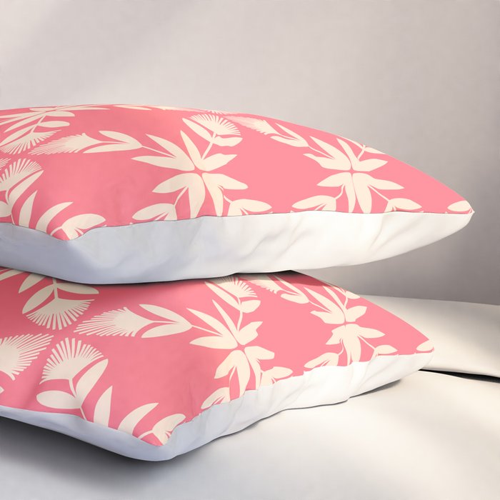 Florals In Coral Pillow Sham Gallery Image 3