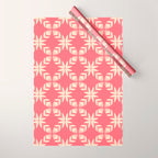 Florals In Coral Wrapping Paper Gallery Image 1