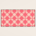 Florals In Coral Desk Mat Gallery Image 3
