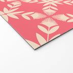 Florals In Coral Welcome Mat Gallery Image 2
