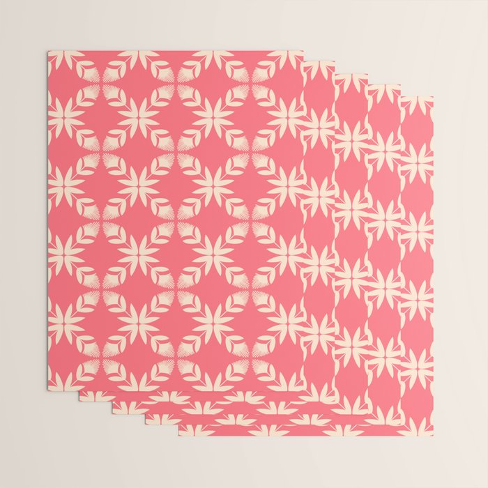Florals In Coral Wrapping Paper Gallery Image 3