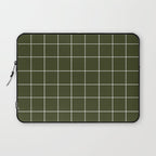 Grid (Olive Green) Laptop Sleeve Gallery Image 1
