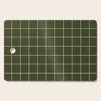 Grid (Olive Green) Cutting Board Gallery Image 1