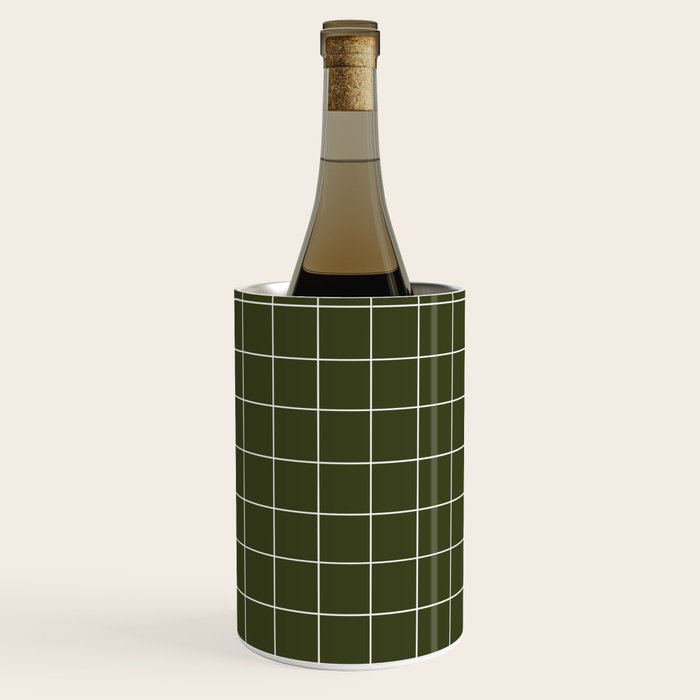 Grid (Olive Green) Wine Chiller Gallery Image 2