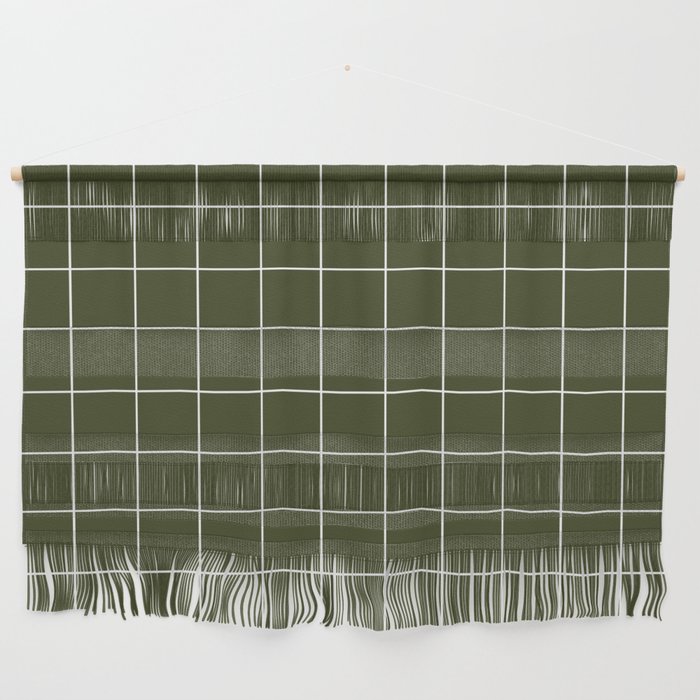 Grid (Olive Green) Wall Hanging Gallery Image 1