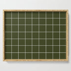 Grid (Olive Green) Serving Tray Gallery Image 1