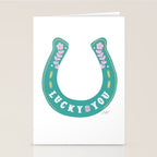 Lucky You Horse Shoe Stationery Card Gallery Image 2
